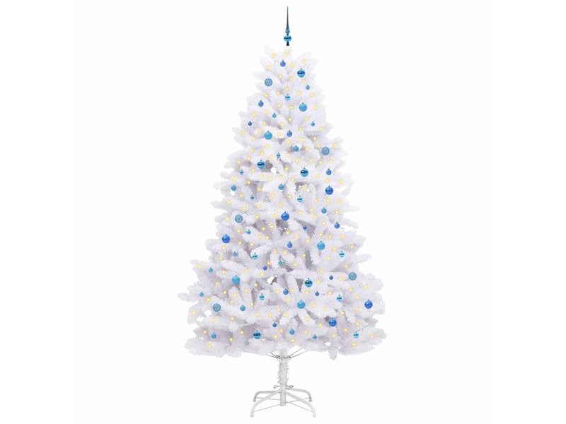  Sapin de noël - arbre de noël artificiel à branches articulées blanc 270 cm  - Conforama C