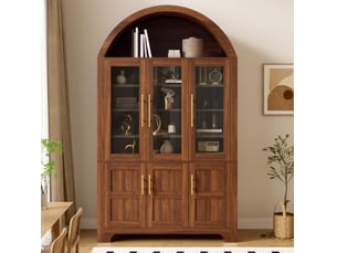 Buffet 6 porte(s)  0 tiroir(s) <strong>REDOM</strong> <strong></strong> - 110 cm coloris bois foncé 