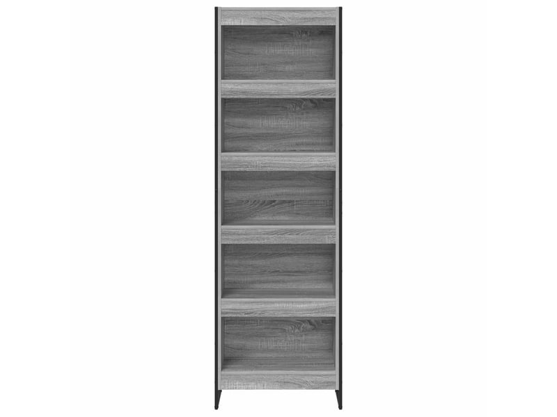 Bibliothèque, armoire à livres 60 x 30 x 189,5 cm bois d'ingénierie gris sonoma - Conforama E