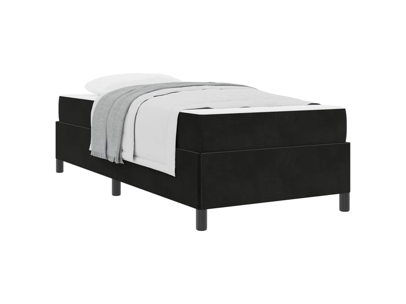  Lit simple- lit adulte -  cadre de lit noir 80 x 200 cm tissu  - Conforama B
