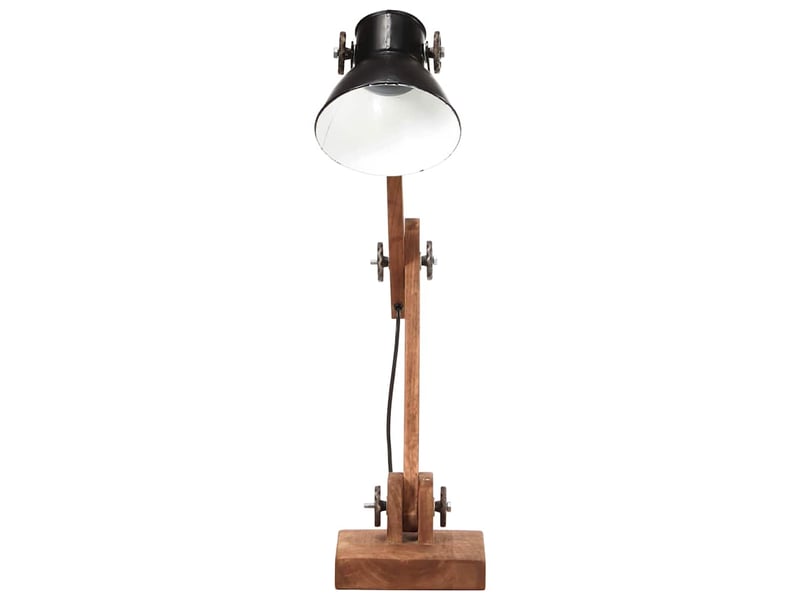 Lampe de bureau industrielle noir rond 58x18x90 cm e27  - Conforama C