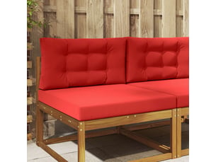 Coussin de canapé d'extérieur, coussin de chaise polyester rouge 80 x 80 cm cf54158