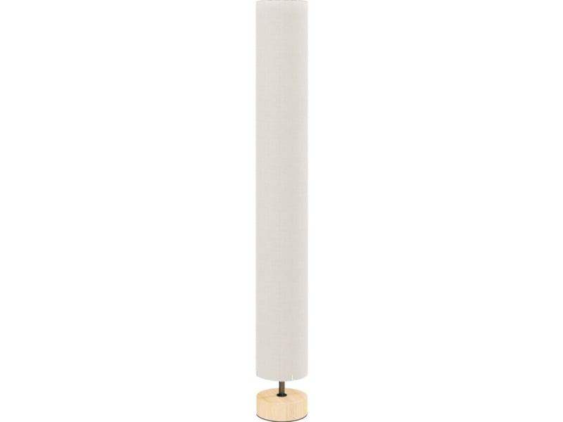 Lampadaire beige 120 cm avec abat-jour en lin, 2 douilles e27 et interrupteur au pied  - Conforama A