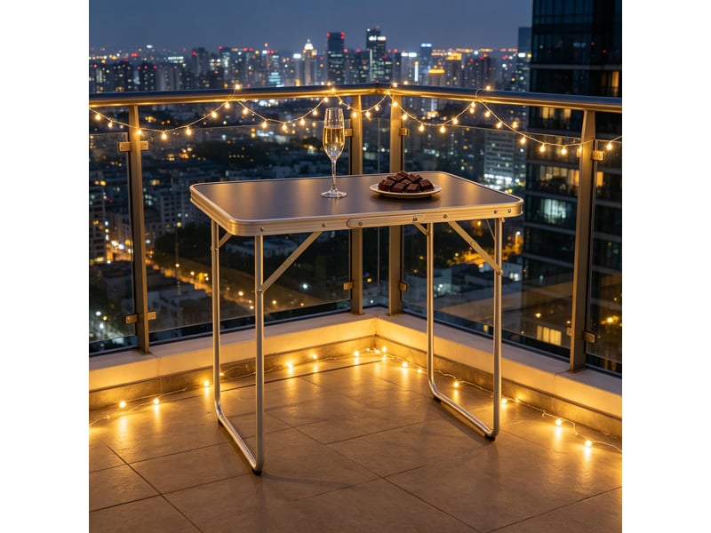  Table pliante multifonctionnelle, table portable ultra-légère, camping, pêche, extérieur  - Conforama E