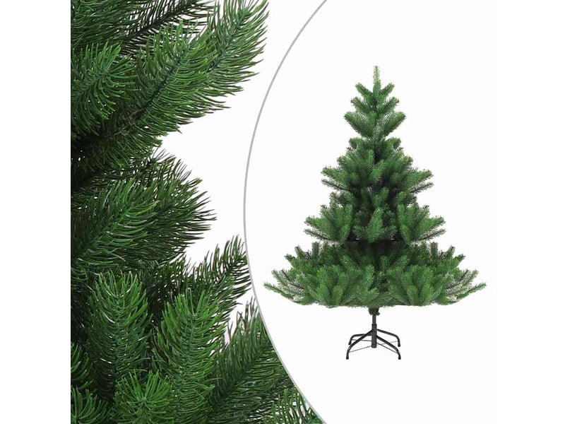  Sapin de noël - arbre de noël artificiel nordmann avec led et boules vert 180cm  - Conforama A