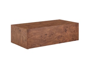 Table basse avec plateau pratique, design minimaliste en bois naturel, pour salon, en mdf, décor noyer