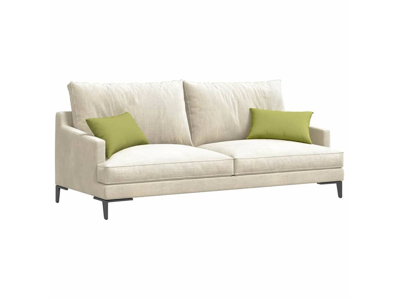 Lot de 2 coussins de canapé, coussins décoratifs tissu vert clair 50 x 30 cm cf58975  - Conforama C