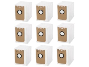 9pack dust bags replacement for tikom l8000 plusmedion x20 sw+ md 11415 robot vacuum cleaner bags accessories