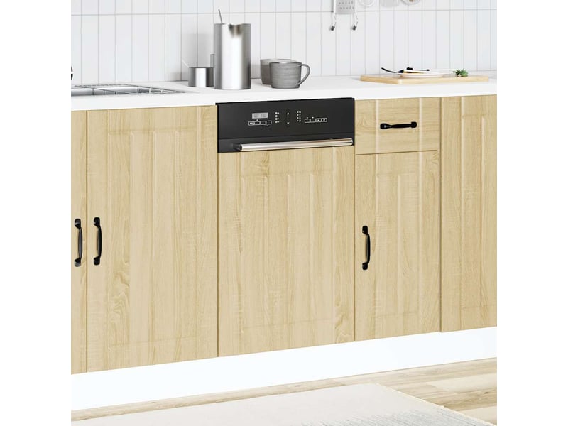  Panneau de lave-vaisselle chêne sonoma bois d'ingénierie shl9757  - Conforama C
