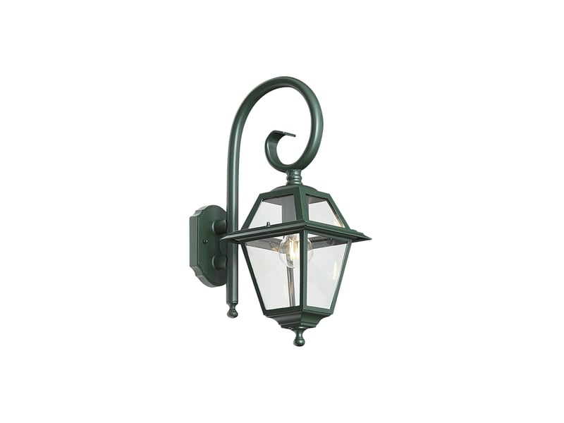 Applique d'extérieur classique vert foncé ip44 - berta  - Conforama A