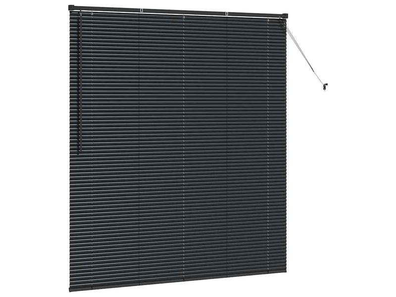 Store vénitien, store de fenêtre noir 175 x 160 cm 25 mm aluminium cf48126 - Conforama E
