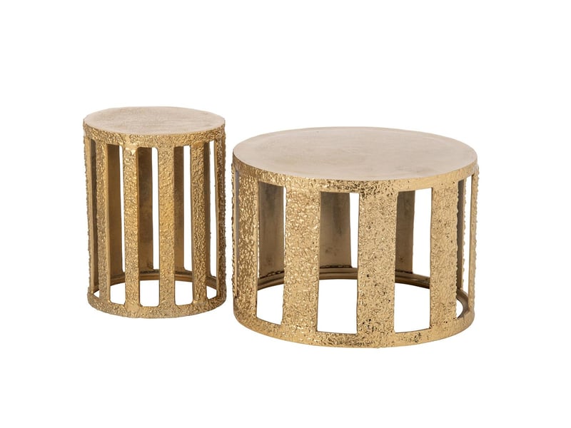  Table d'appoint design en métal gwene 45cm doré  - Conforama C