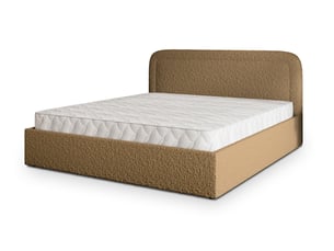 Lit coffre 120x200cm <strong>MASSENO</strong> <strong></strong> coloris bois clair