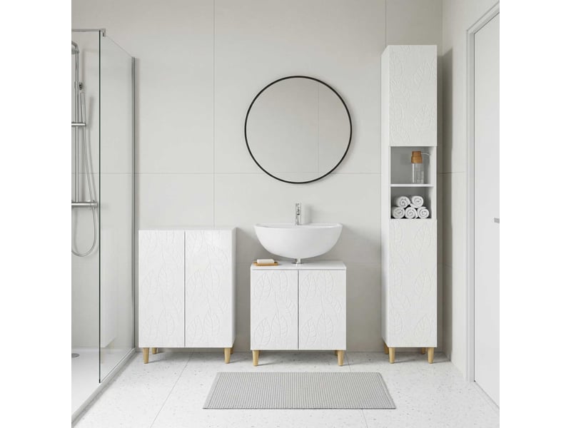  Ensemble de meuble de salle de bain 3 pièces delft cf63365  - Conforama B
