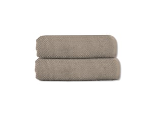 Lot 2 serviettes de toilette 50x90 coton éponge