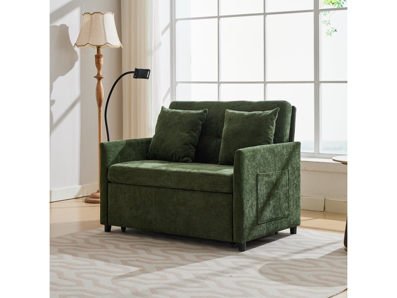  Canapé convertible, canapé-lit, 1 place, en tissu, pliable, design moderne, pour salon, mobilier pour espace de vie, bureau  - Conforama C