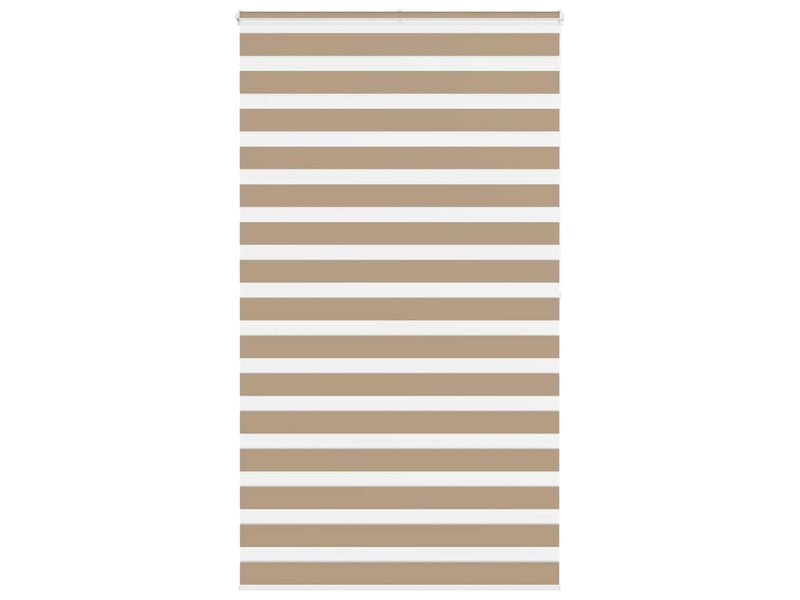  Store zèbre, store de fenêtre marron sable largeur du tissu 125,9 cm polyester cf48768  - Conforama B