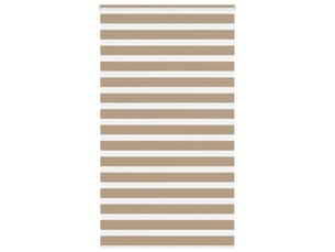 Store zèbre, store de fenêtre marron sable largeur du tissu 125,9 cm polyester cf48768