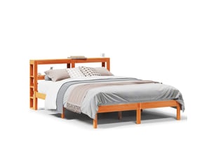 Lit 2 places 135x190 cm    coloris marron