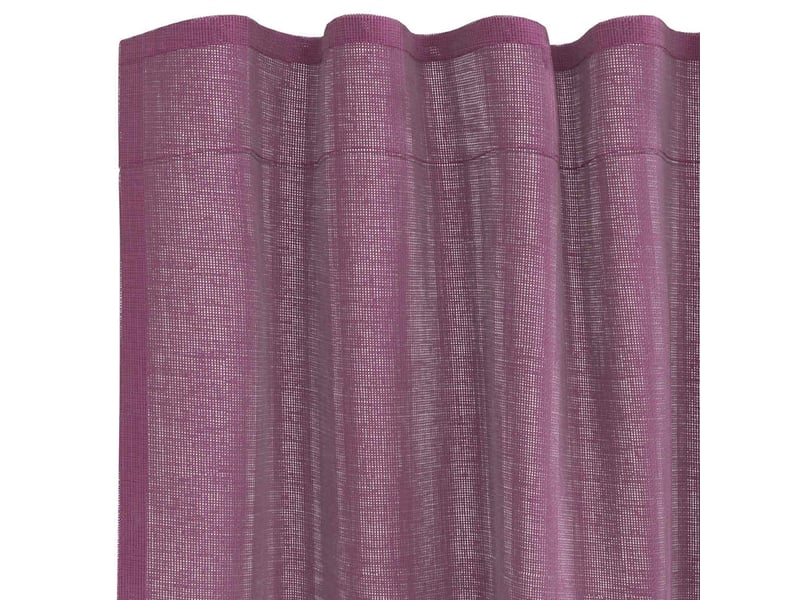  Lot de 2 rideaux en voile, voilages à œillets violets cf44256  - Conforama E
