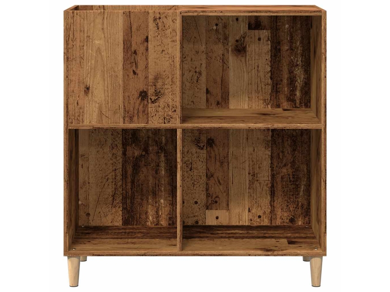  Armoire à disques, armoire de rangement vieux bois 84,5x38x89 cm bois d'ingénierie shl9081  - Conforama D