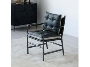 Fauteuil fixe <strong>HAUSS SPOLE</strong> <strong></strong> Simili noir vendu A l'unité