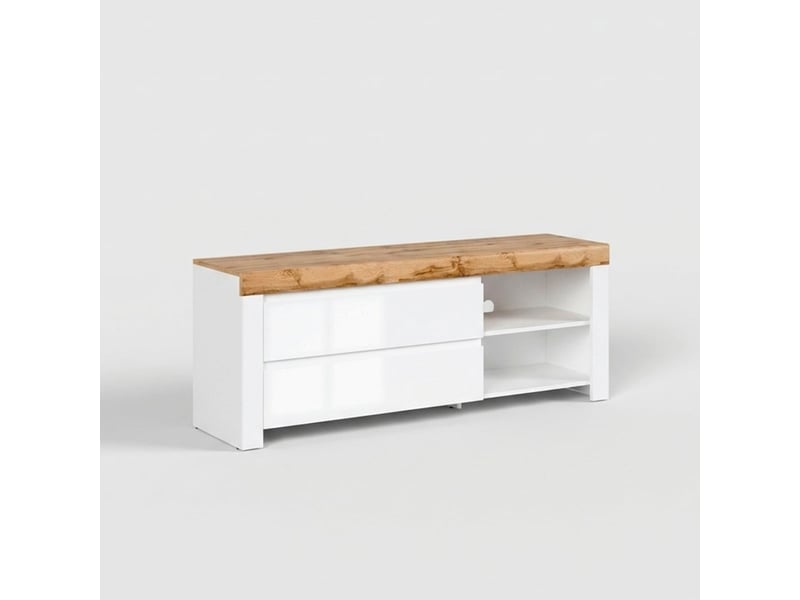 Meuble tv holten avec 2 tiroirs et niche ouverte  - Conforama C