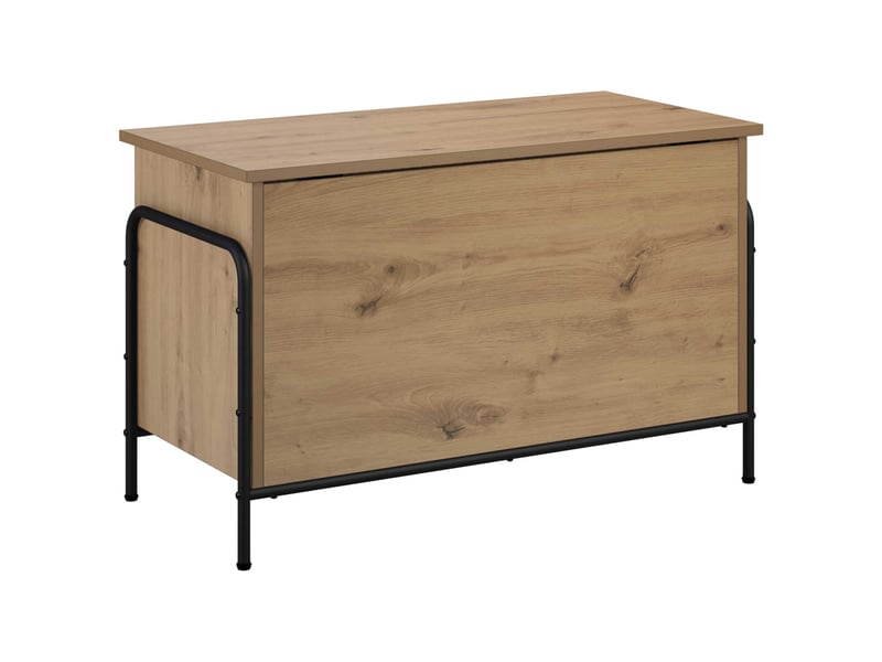  Boîte de rangement, coffre de rangement chêne artisanal 80x40x49,5 cm shl12256  - Conforama E
