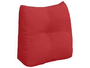 Coussin de dos, coussin de dossier rouge 45 x 24 x 50 cm tissu cf55002