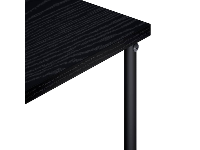  Meuble tv, table tv 100x40x50 cm chêne noir bois d'ingénierie  - Conforama E