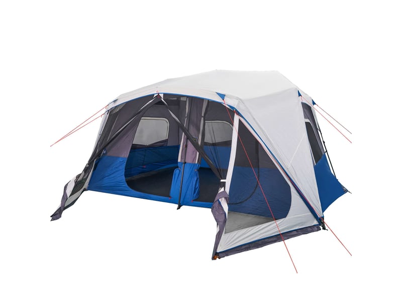  Tente de camping, tente familiale avec led 10 personnes libération rapide shl39569  - Conforama D