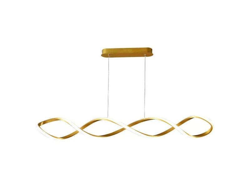  Lampe suspendue à led or l80cm trois couleurs de lumière  - Conforama A