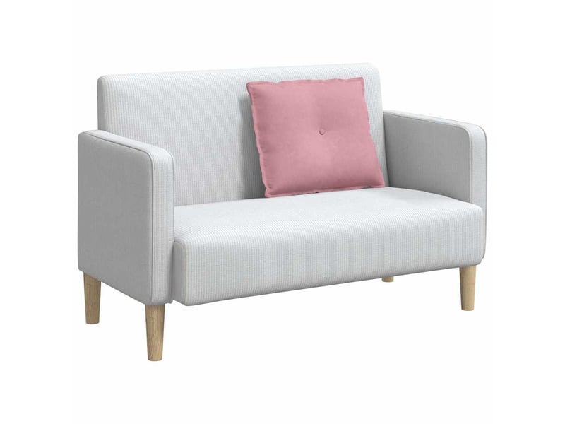 Coussin de dos, coussin de dossier rose 60 x 50 cm tissu en velours côtelé cf54987  - Conforama C