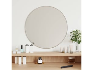 Miroir mural - miroir de décoration argenté ø 50 cm rond
