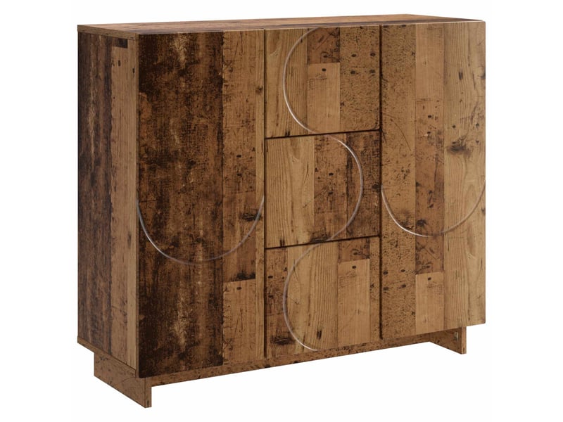 Buffet salon, buffet de rangement bois ancien 85,5x31x75 cm bois d'ingénierie shl23395 - Conforama A