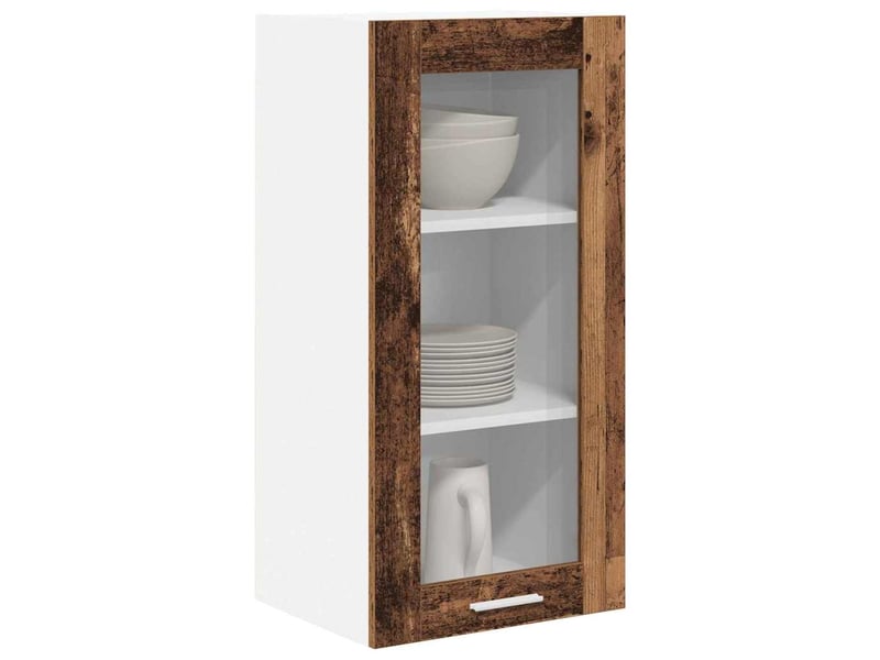  Meuble de rangement cuisine, armoire suspendue 2 pcs bois ancien bois d'ingénierie shl4472  - Conforama C