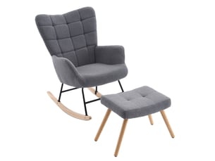 Fauteuil fixe <strong>TCQPZ</strong> Velours gris