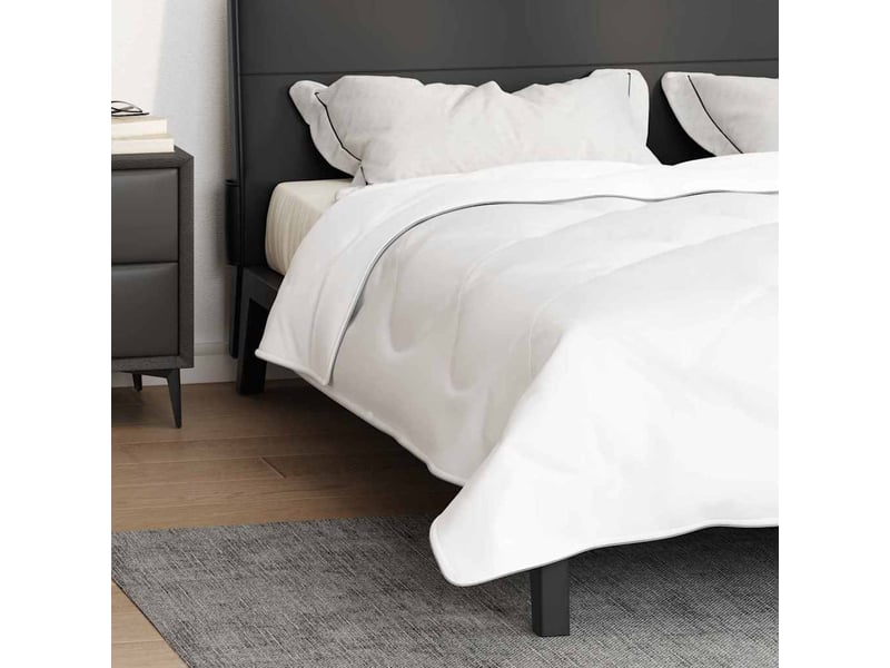 Duvet 2-en-1 262 x 242 x 10 cm hiver - couette polyester blanc respirant  - Conforama E