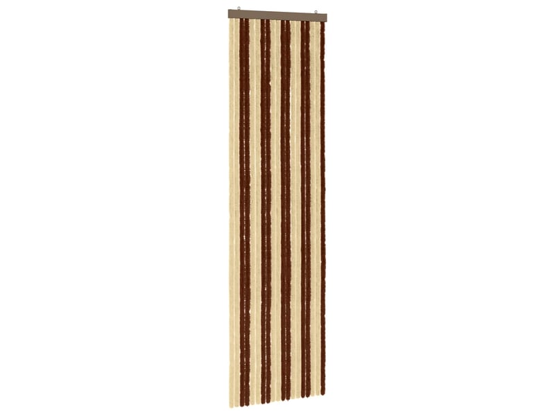  Rideau anti-insectes, moustiquaire en chenille marron et beige 56 x 200 cm cf43471  - Conforama A
