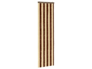 Rideau anti-insectes, moustiquaire en chenille marron et beige 56 x 200 cm cf43471