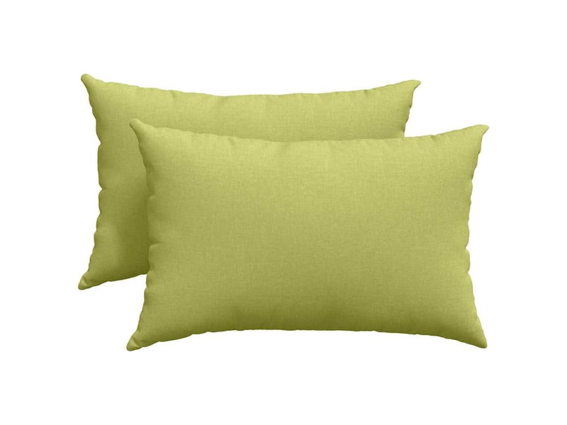  Lot de 2 coussins de canapé, coussins décoratifs tissu vert clair 60 x 40 cm cf58977  - Conforama A