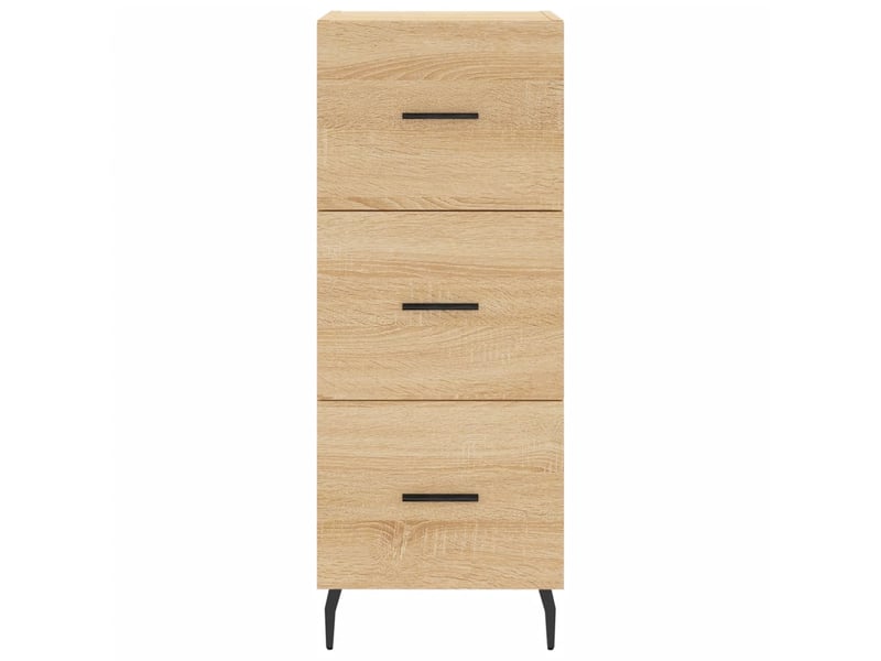  Buffet haut - bahut - meuble de rangement chêne sonoma 34,5x34x180 cm bois d'ingénierie  - Conforama E