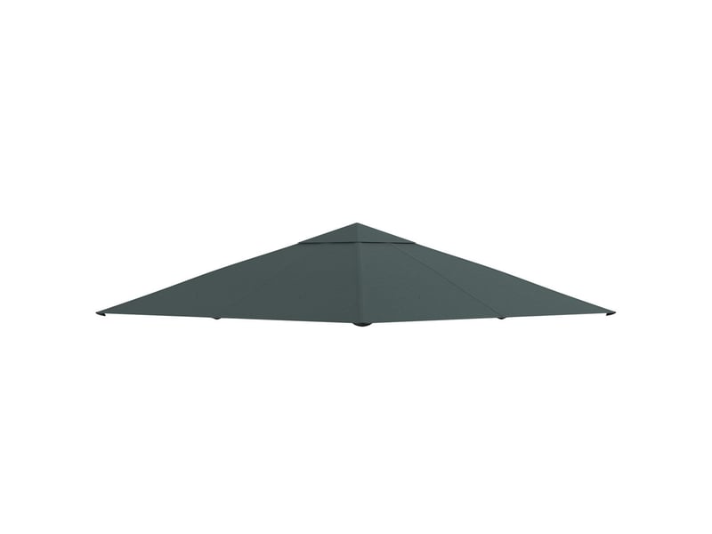  Parasol 0x0m, toile de rechange pour parasol, polyester, gris foncé, protection solaire jardin et terrasse  - Conforama E