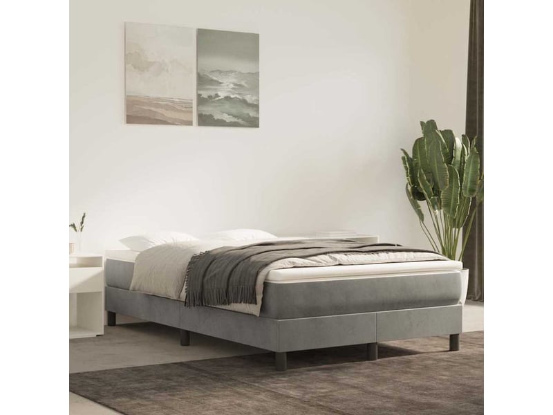 Matelas de lit à ressorts ensachés fermeté moyenne gris clair 120x200x20 cm shl93297 - Conforama B