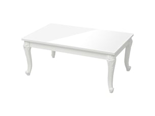 Table basse rectangulaire coloris blanc  