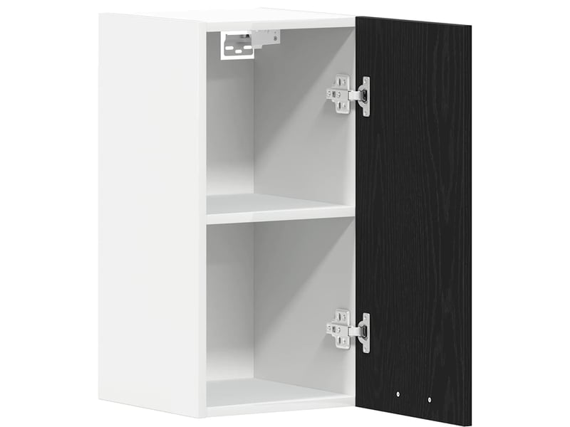 Meuble de rangement cuisine, armoire suspendue en chêne noir 30x31x60cm bois d'ingénierie - Conforama E