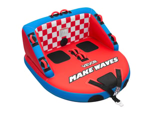 Vevor bouée tractée gonflable canapé pour tubing bateau 2 passagers 154 kg