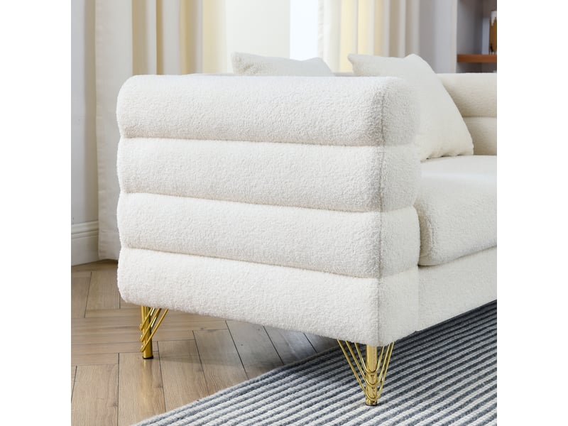  Canapé moderne - un ensemble de canapés modernes, doux et en forme de nuage, 205.7 x 81 x 71 cm, réf. W3349s00153  - Conforama E