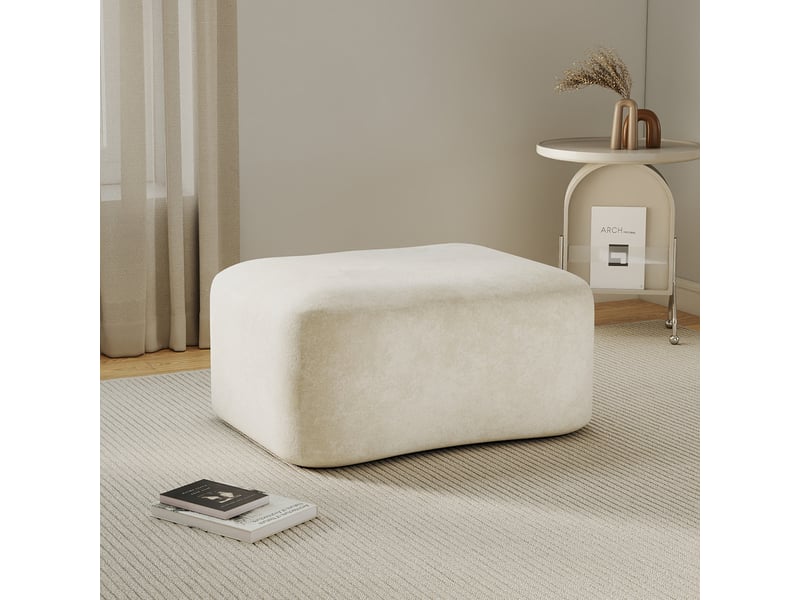  Ottoman velours - beige SF20250068002 - Conforama B