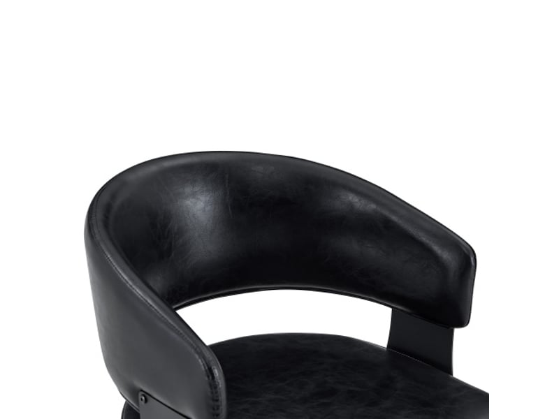  Chaise de salle à manger rembourrée moderne avec accoudoirs – style mid-century minimaliste  - Conforama E